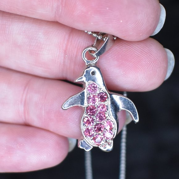 Cool Jewels Jewelry 35 Nwt Cool Jewels Pink Crystal Penguin Necklace Poshmark
